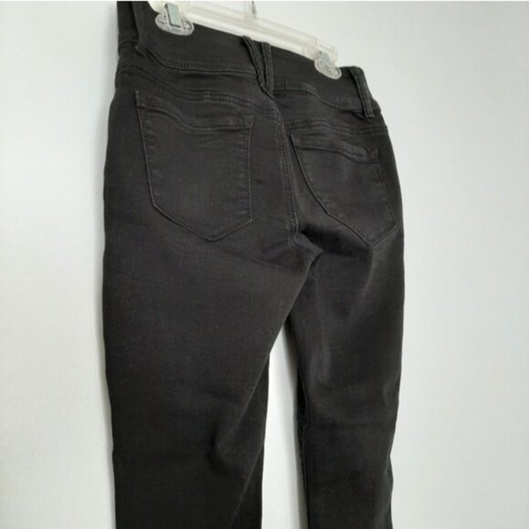 EVERMORE Ankle Zip Black Denim Skinny Leg Jeans Sz 4 - Picture 13 of 15